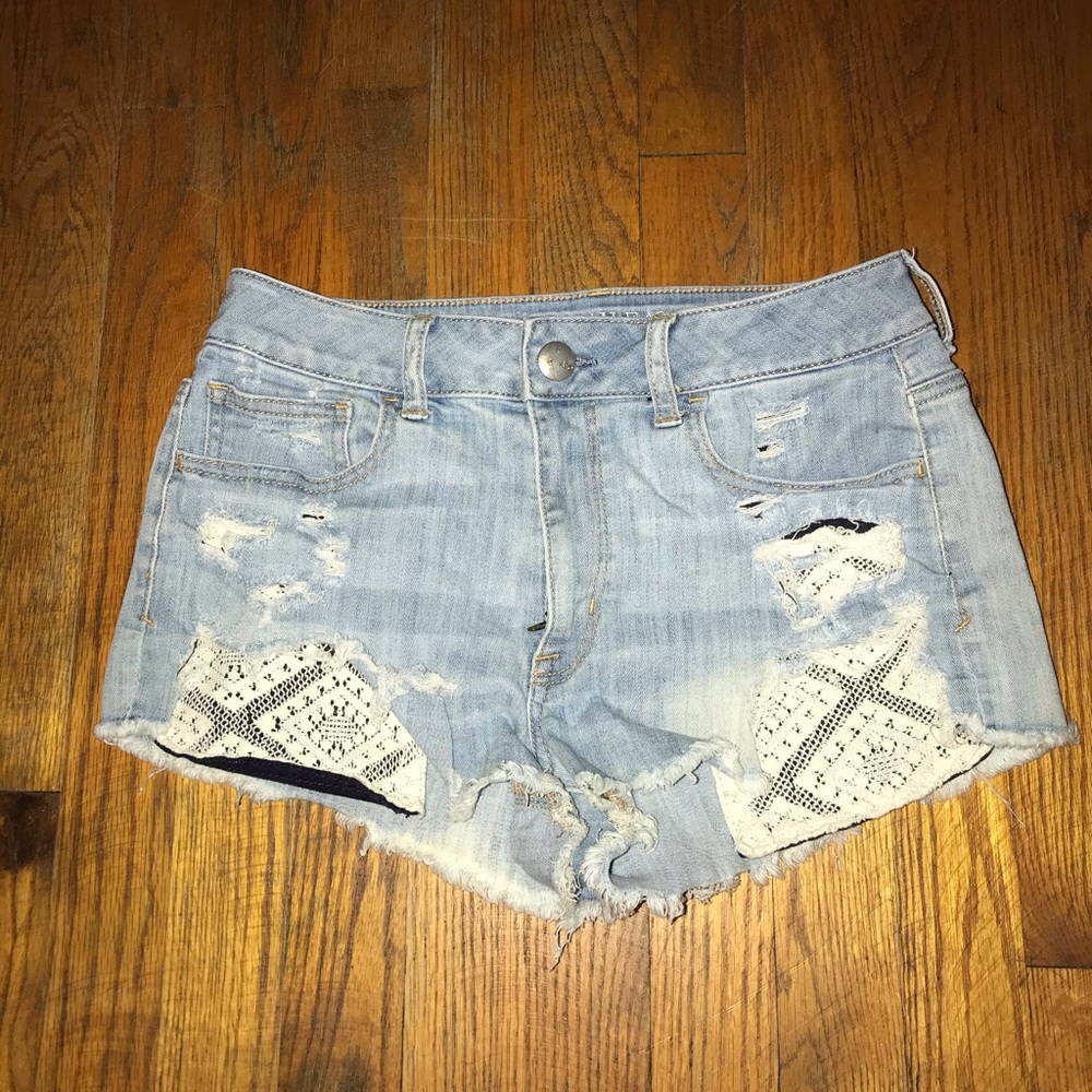 American Eagle festival jean shorts size 8